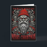 Horror Santa Helgkort<br><div class="desc">Roligtens skräcktemade juldesign med ett skrämmande Jultomten. . ... titta.</div>