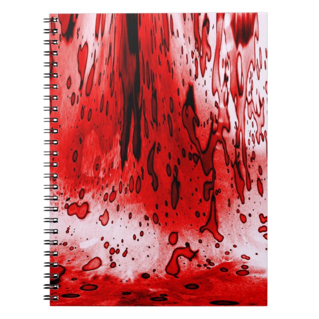 Horror Scary Bloody Halloween Anteckningsbok (Framsidan)