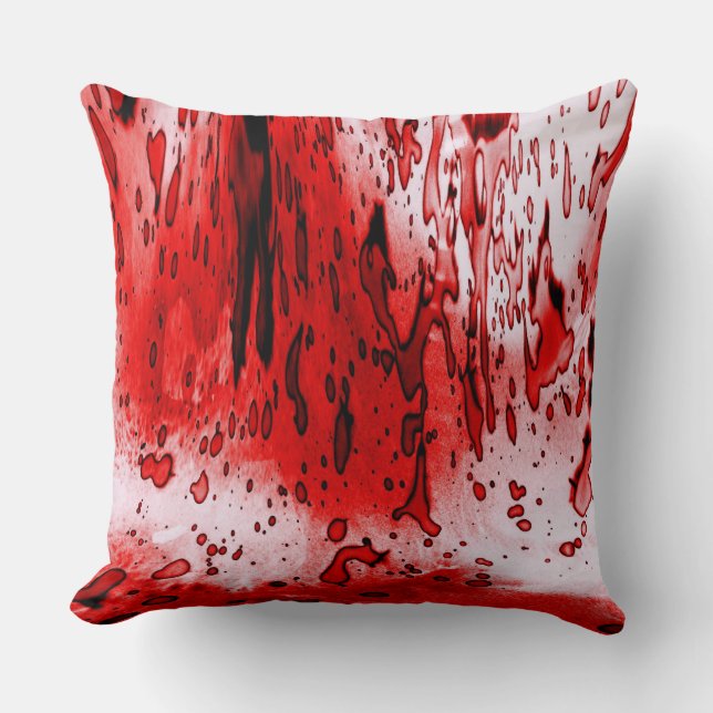 Horror Scary Bloody Halloween Kudde (Framsida)