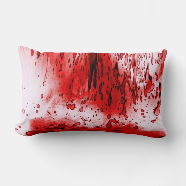 Horror Scary Bloody Halloween Lumbarkudde (Framsida)
