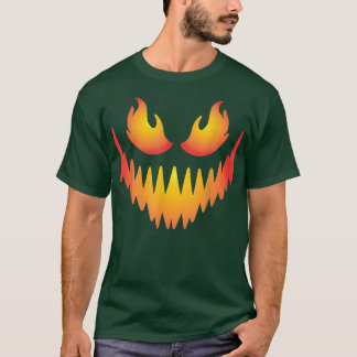 Horror Scary Pumpkin Ansikte Jack o lantern Hallow T Shirt