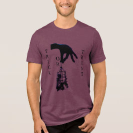 Horror Skeleton Creepy Human Skeleton Cage T Shirt