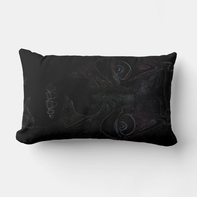 Horror Skull Hug Me Pillow Skräm Lumbarkudde (Framsida)