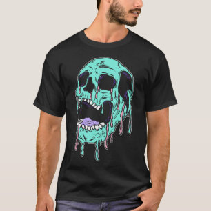 Horror Skull Pastel Goth Aesthetic Gothic Emo pull T Shirt