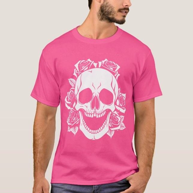Horror Skull Skull Art Skull Gott tungt Metall T Shirt (Framsida)