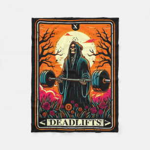Horror Tarot Card avlöser dödsgymmet Fleecefilt