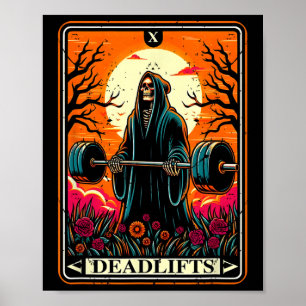 Horror Tarot Card avlöser dödsgymmet Poster