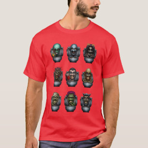 Horror Toaletter Monster pack-pojke T Shirt