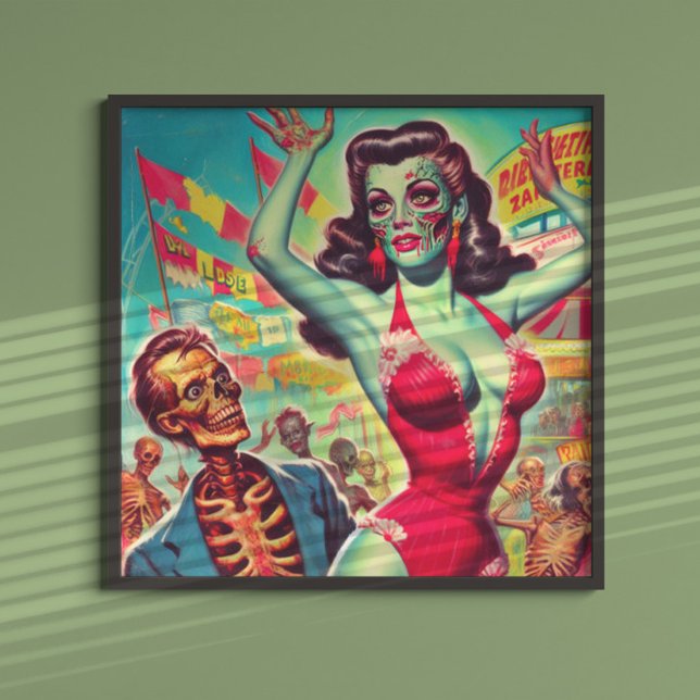 Horror Zombie Pinup Poster (Skapare uppladdad)
