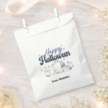 Horrors night Söta Halloween fest-inbjudningar