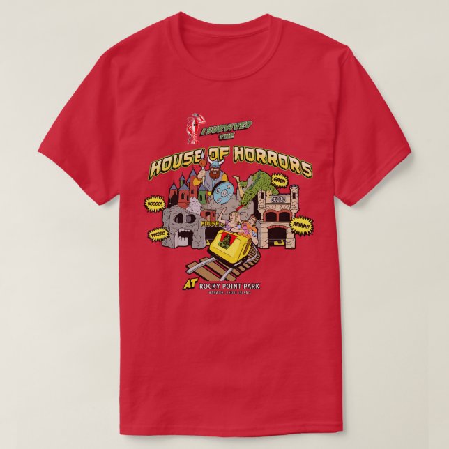 Horrors Rocky Point Warwick RI Färg T Shirt (Design framsida)