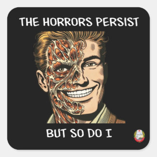 Horrors Sticker Fyrkantigt Klistermärke