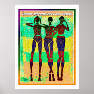 Hörrstek Se ingen ondska Poster