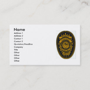Horry County polis, namn, adress 1, adress 2… Visitkort