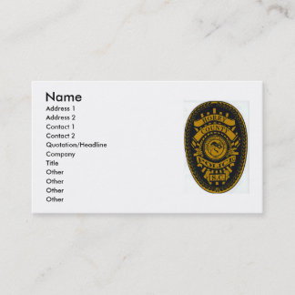 Horry County polis, namn, adress 1, adress 2… Visitkort