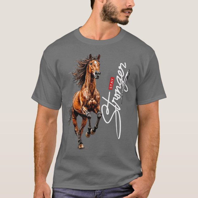 Hors t-shirt manar rider-hästars liv (Framsida)
