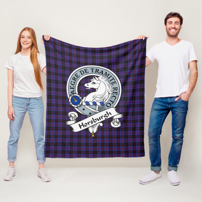 Horsburgh Klan Badge Tartan Play Fleecefilt (På plats)
