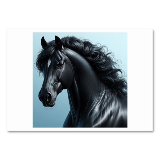 Horse (马/Melleri) - kinesiska Flash-kort Bordsnummer (Framsidan)