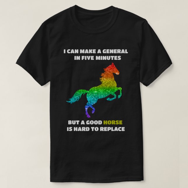Horse Abraham Lincoln HORSE rainbow 561 Pony T Shirt (Design framsida)