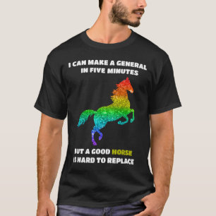 Horse Abraham Lincoln HORSE rainbow 561 Pony T Shirt