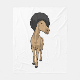 Horse Afro Fleecefilt