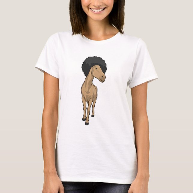 Horse Afro T Shirt (Framsida)