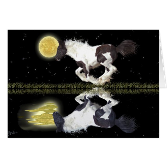 Horse-älskare Equine Animal-älskare Gift Hälsningskort (Framsidan Horizontal)