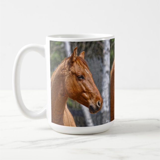 Horse-älskare Equine Animal Designer Mugg (Vänster)