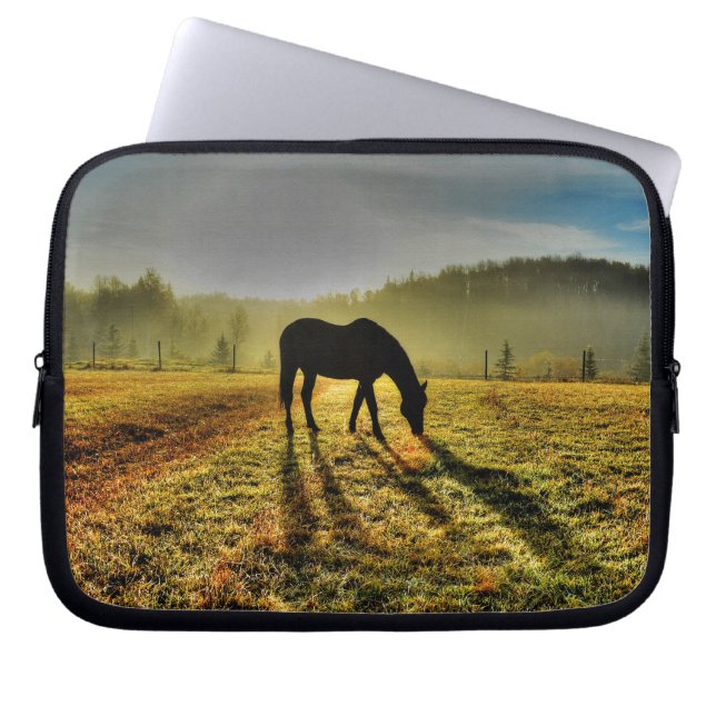 Horse-älskare Equine Ranch Horse Photo Laptop Sleeve (Framsidan)