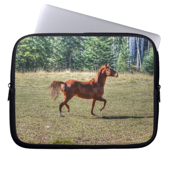 Horse-älskare Equine Ranch Horse Photo Laptop Sleeve (Framsidan)