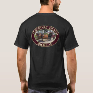 Horse and Carriage on Mackinac Island, Michigan T Shirt
