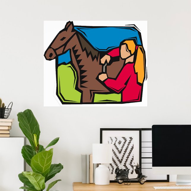 Horse and Farm Girl Poster (Skapare uppladdad)