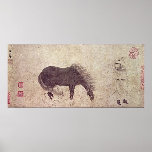 Horse and Groom in Winter Poster (Framsidan)