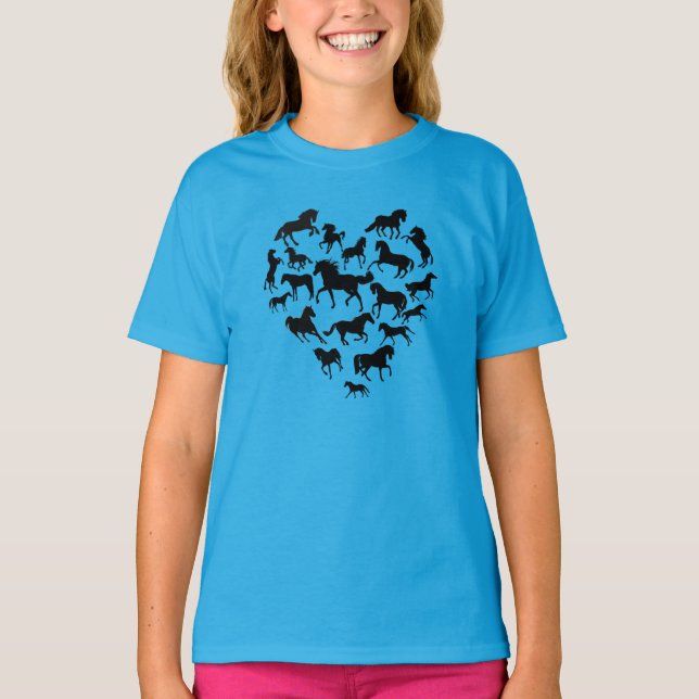 Horse and Heart T-Shirt (Framsida)