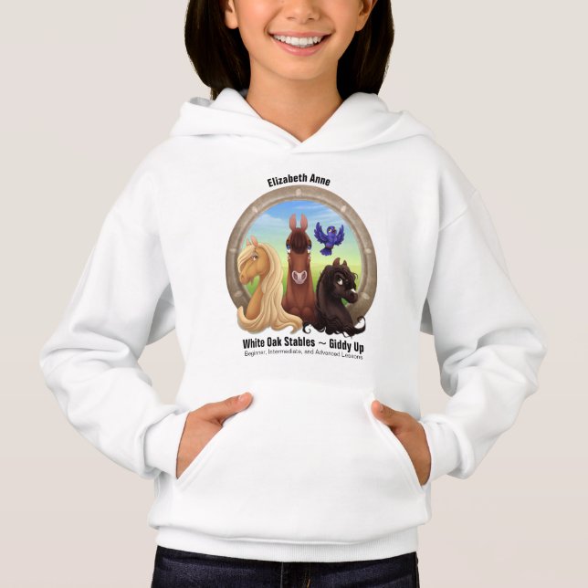 Horse and Pony Illustration T Shirt (Framsida)