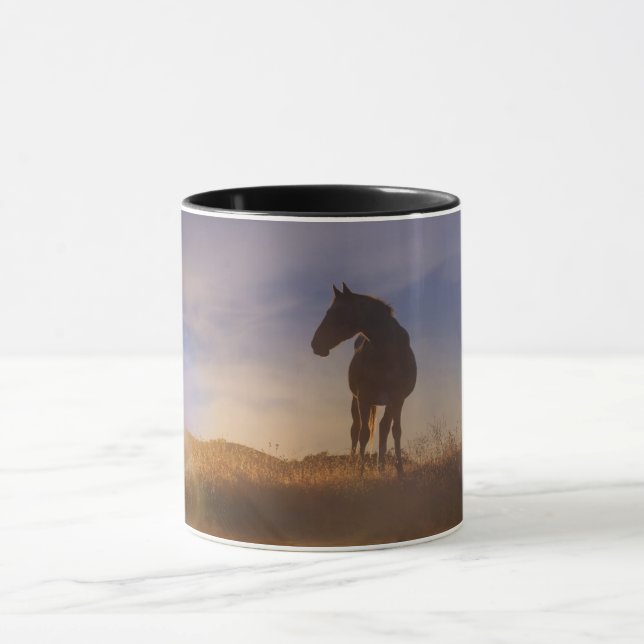Horse and Sunrise Coffee Kopp (Center)