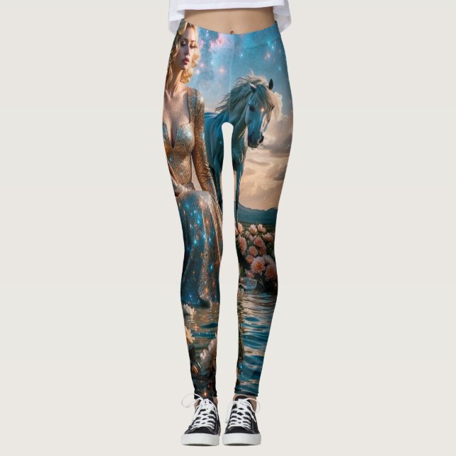 Horse and Woman by Vatten Leggings (Framsida)