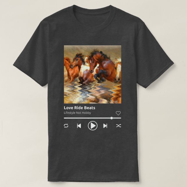 Horse Andlig Motivation Equestrian Horse Rider T Shirt (Design framsida)