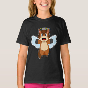 Horse Angel Angel vingar T Shirt