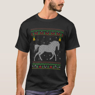 Horse Animal Lover Julafton Ugly Horse jul T Shirt