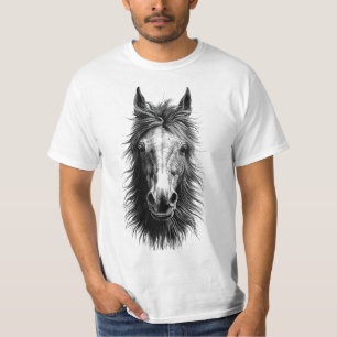 Horse Ansikte Art Tee