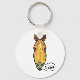 Horse Ansikte Neigh Nyckelring