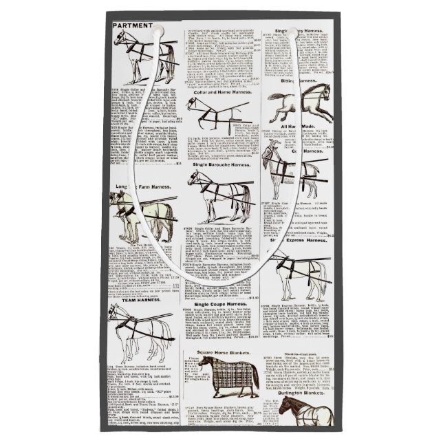 Horse Antique Repress Newspaper Art (Framsidan)