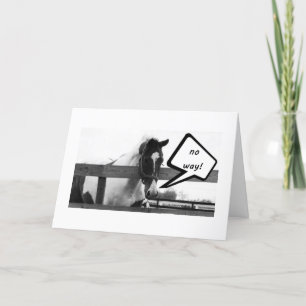 HORSE ÄR GLAD "DU" VAR NÖJD FÖRE CHRISTMAS HELGKORT