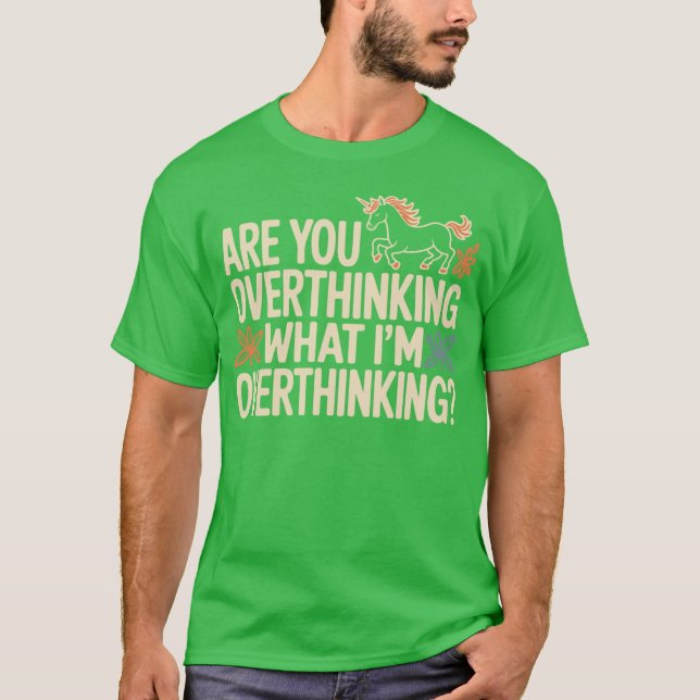 Horse Are You Overthinking What Im Overthinking gi T Shirt (Framsida)