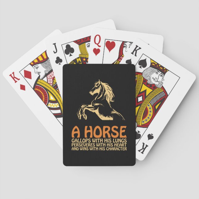 Horse Art A Horse Gallops Casinokort (Baksidan)