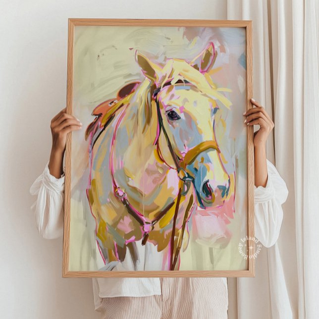 Horse Art, Cowgirl Decor, Western Ranch Poster (Horse Art, Cowgirl Decor, Western Wall Art, Ranch)