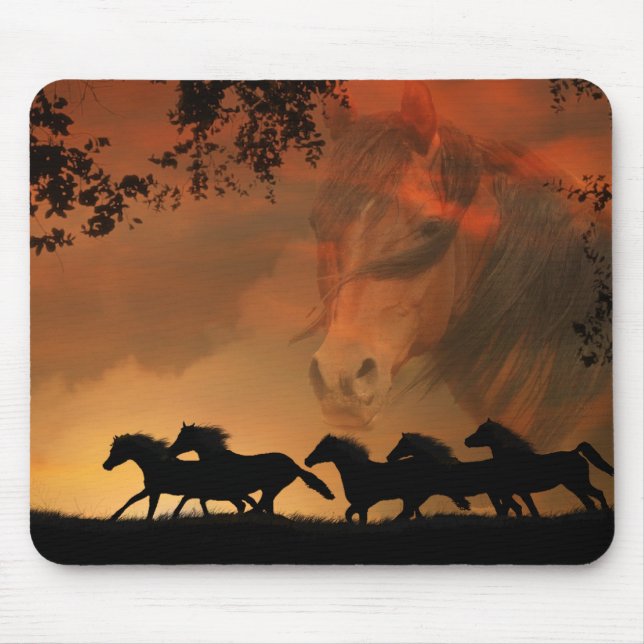 Horse Art Mousepad Musmatta (Framsidan)