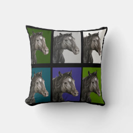 Horse Art Throw Cushion Kudde