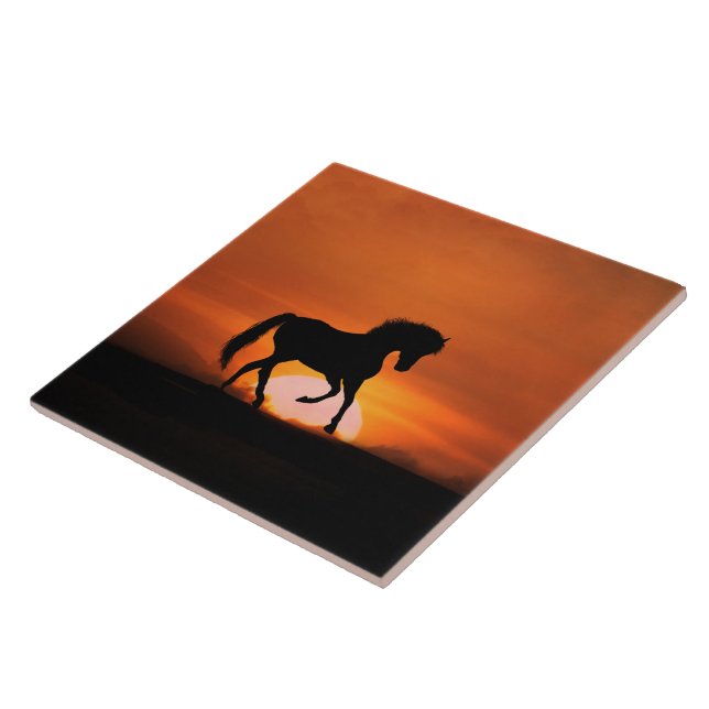 Horse Art Tile Kakelplatta (Sidan)
